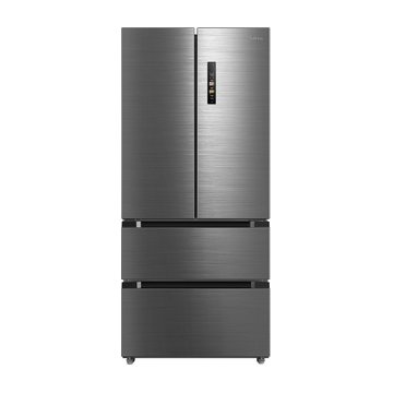 Многодверный холодильник Midea, нержавеющая сталь