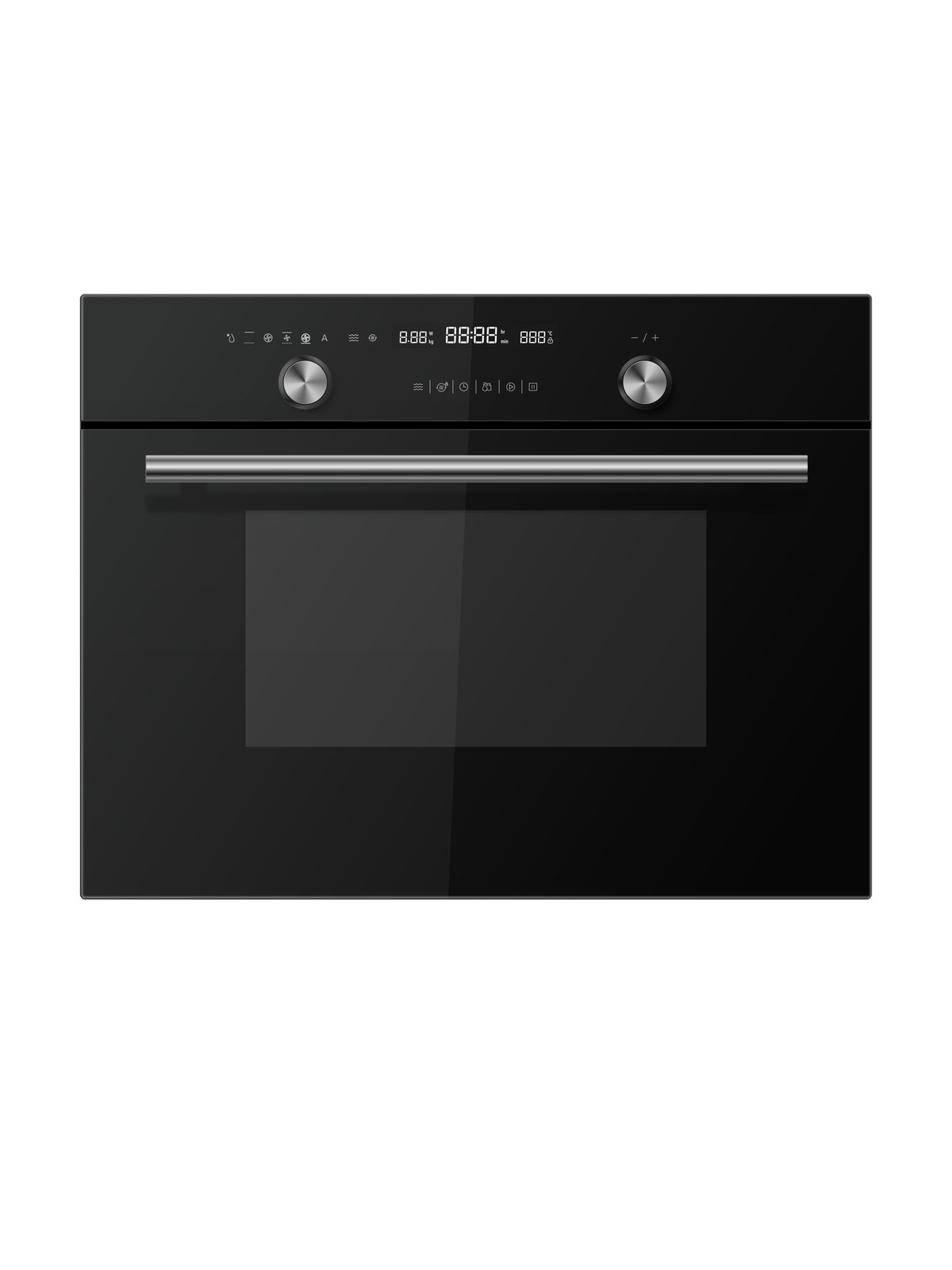 Компактный духовой шкаф Midea TF944EG9-BL, черное стекло