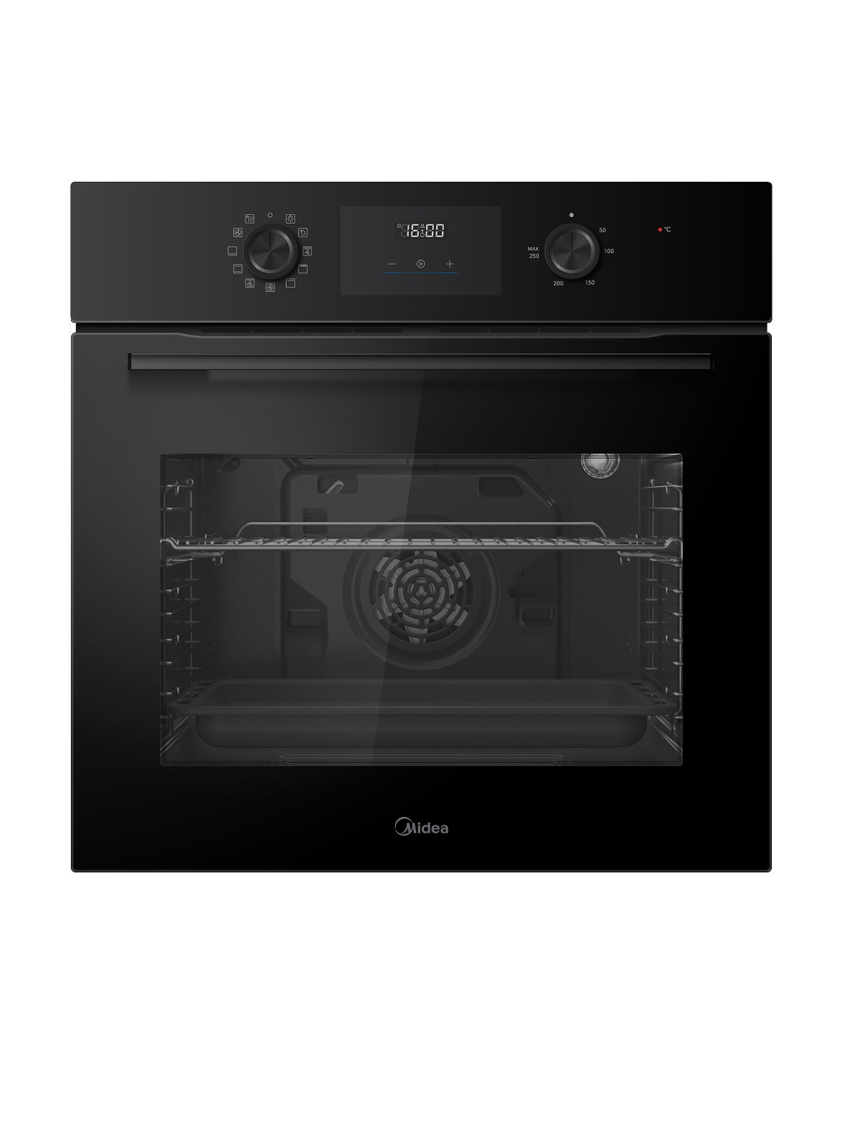 Духовой шкаф Midea MO611105GB, черное стекло