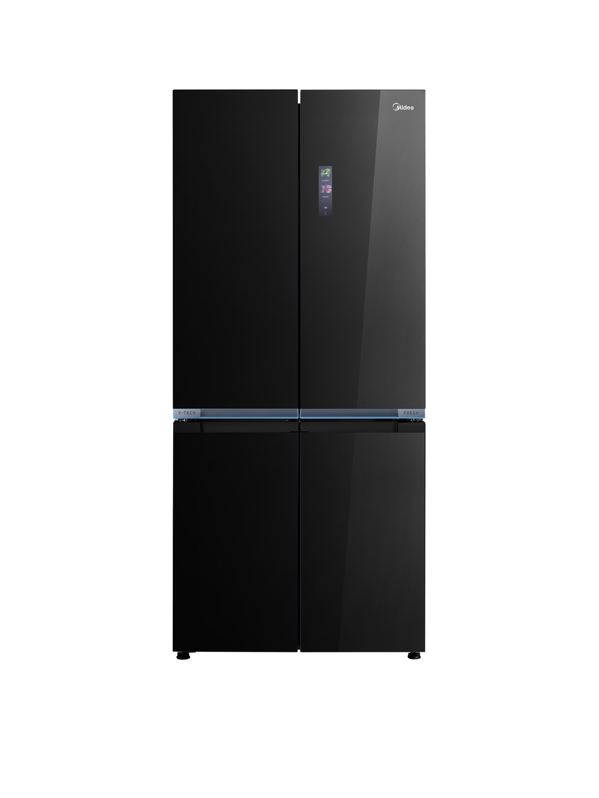 Холодильник многодверный Midea MDRM706BIE63, чёрный твид