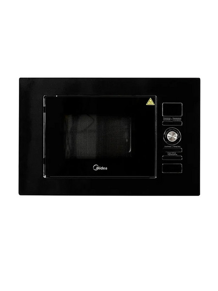 Встраиваемая микроволновая печь Midea AG820BJU-BL, черное стекло