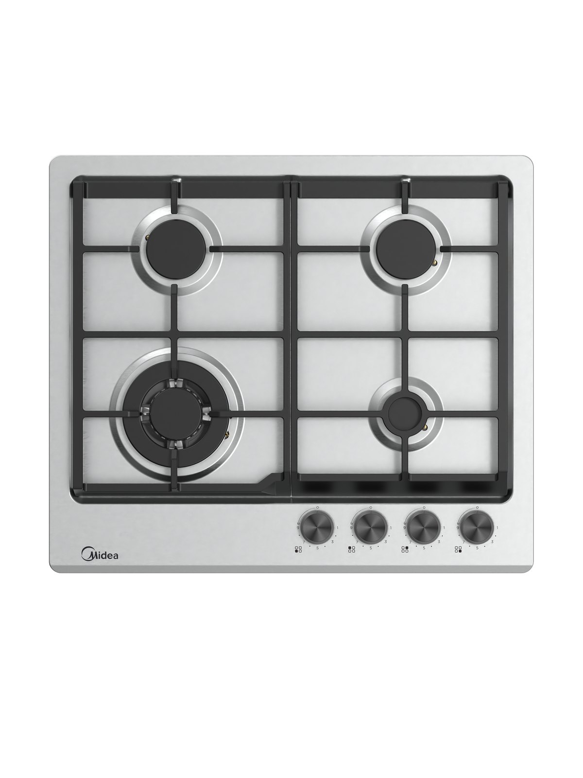 Газовая варочная панель Midea MG697TX, 60 см, нержавеющая сталь