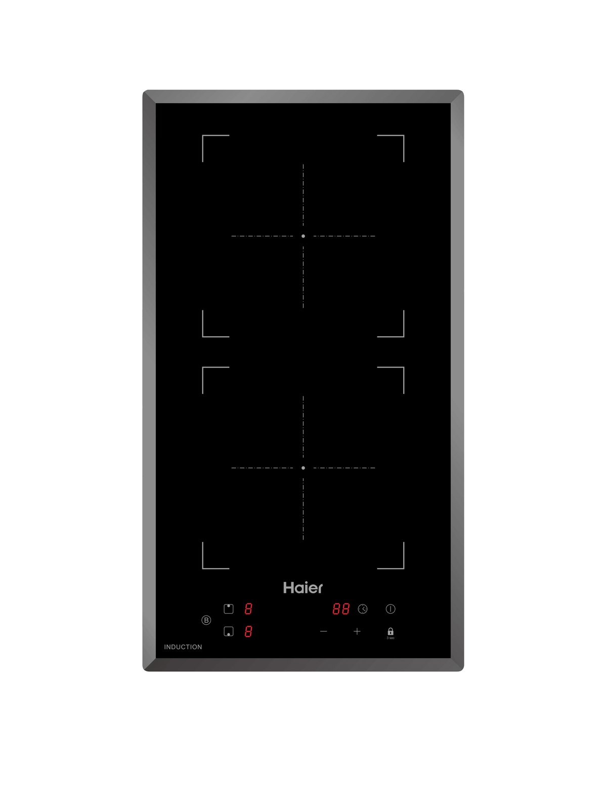 Индукционная варочная панель Haier HHY-Y32NVB, 28,8 см, чёрный