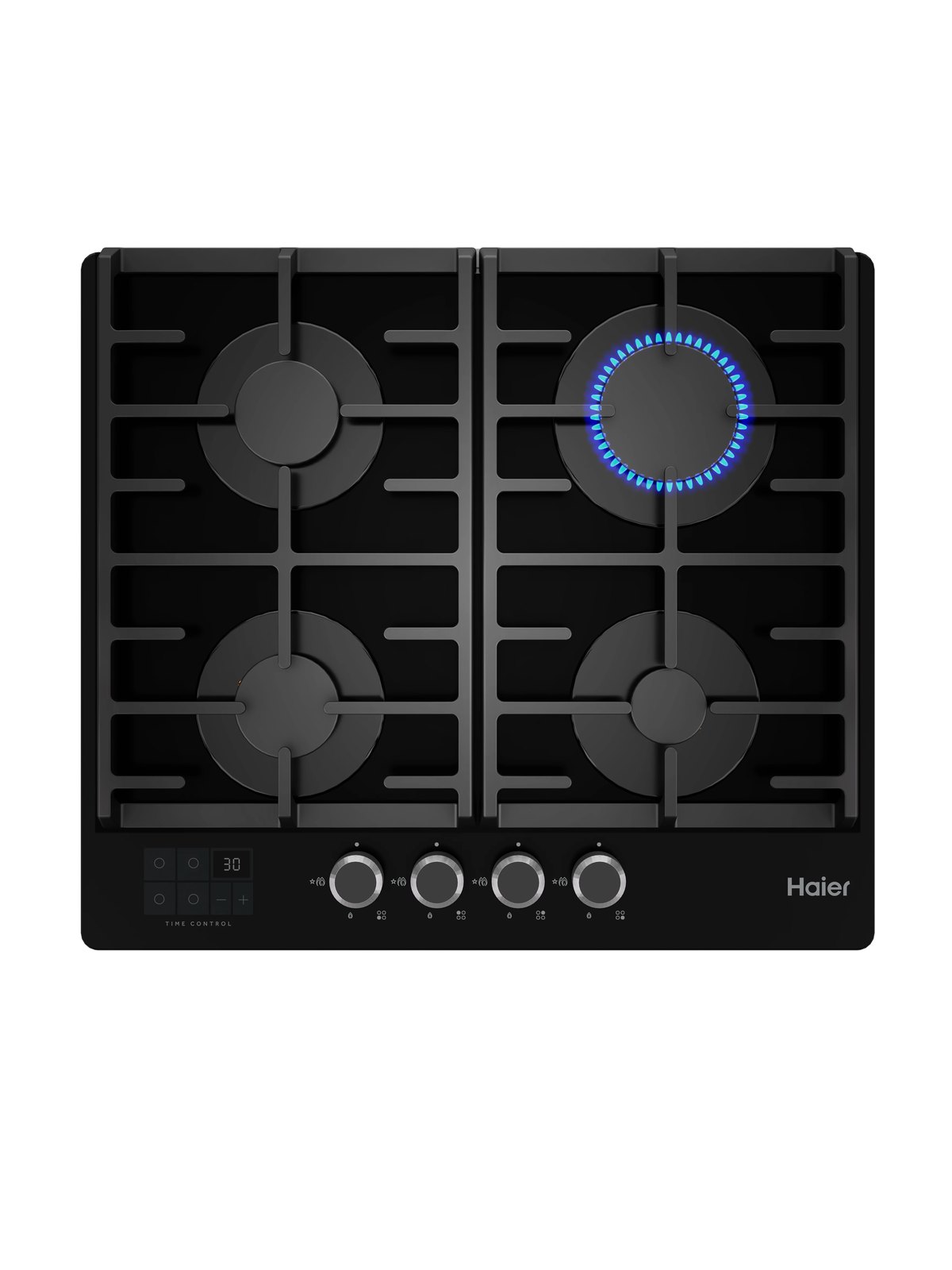 Газовая варочная панель Haier HHX-G64CNSB, 58 см, чёрный