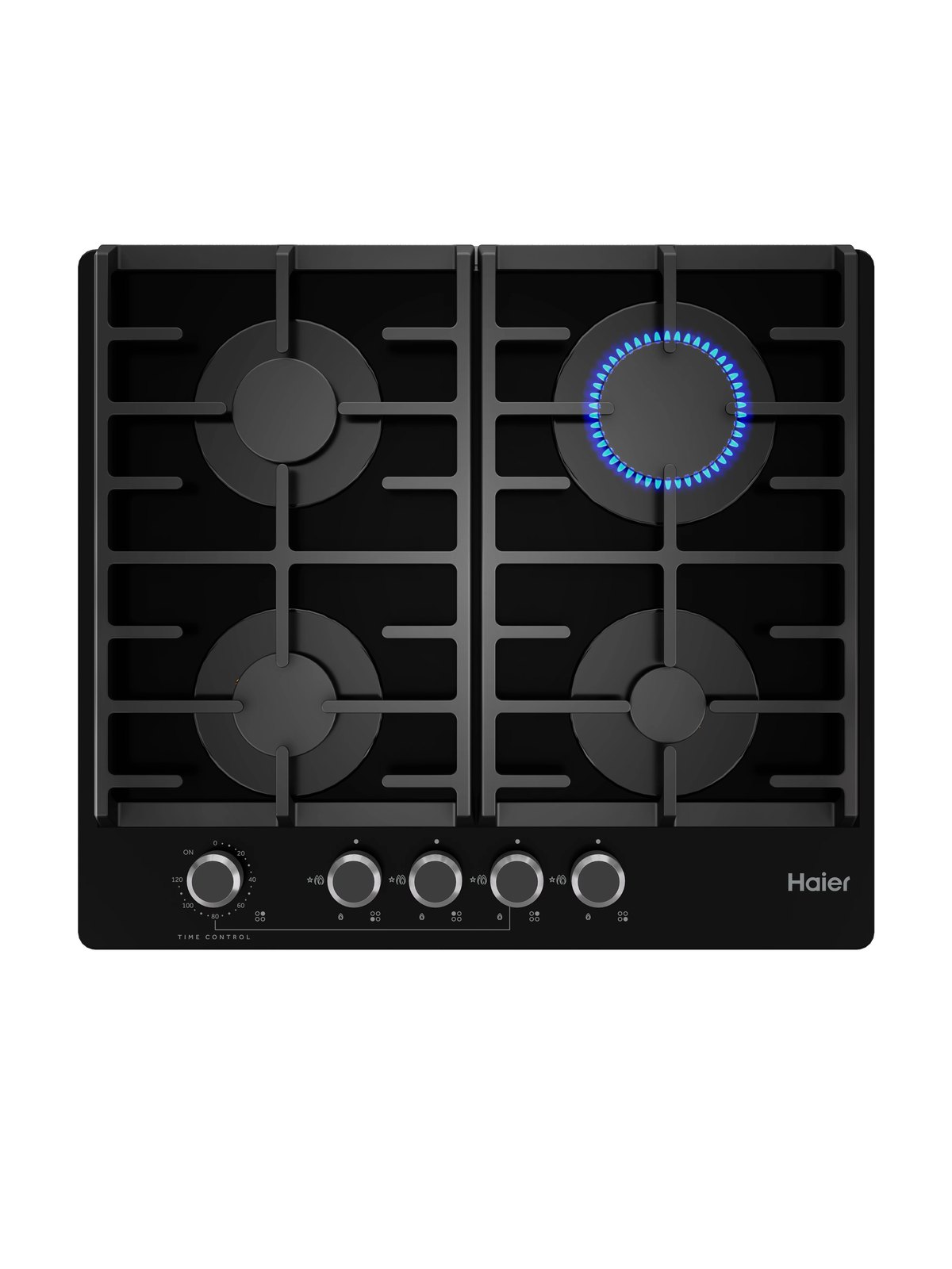 Газовая варочная панель Haier HHX-G64CNMB, 58 см, чёрный