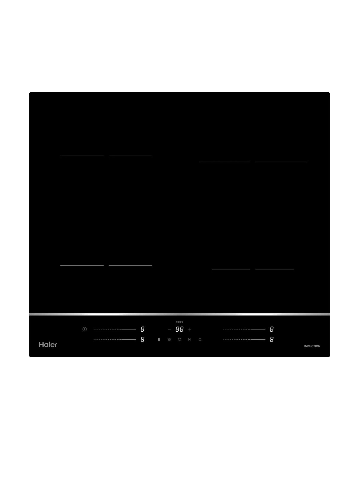 Индукционная варочная панель Haier HHY-Y64WSLB, 59 см, чёрный
