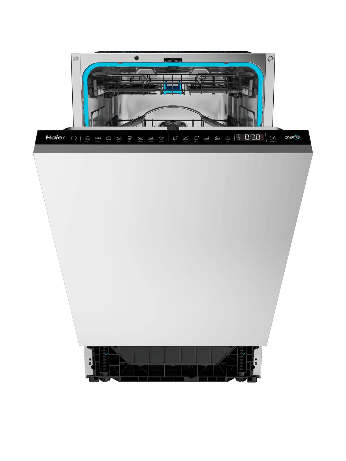 Встраиваемая посудомоечная машина Haier HDWE11-696RU, 45 см, серебро